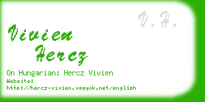 vivien hercz business card